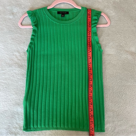 Ann Taylor green knit sleeves top in size M - Picture 6 of 7